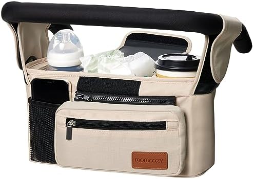 Momcozy Universal Stroller Organizer with Insulated Cup Holder by Momcozy