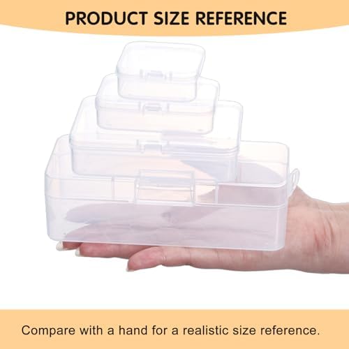Stackable Bead Organizer 4 Tier 88pcs Small Boxes Craft Storage Container - Image 3