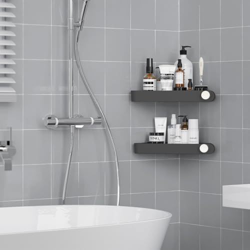 Sotfamily Plastic Shower Caddy Corner (for 90° Only), 2 Pack - Image 2