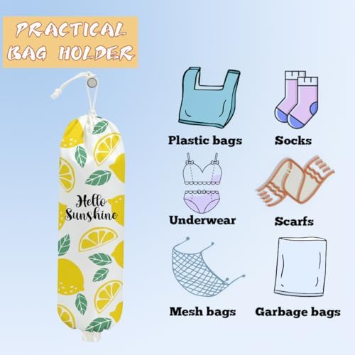Lemon Plastic Bag Holder, Lemon Gifts for Women Mom Grandma - Image 3