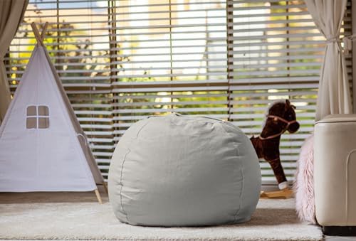 WEKAPO Stuffed Animal Storage Bean Bag Chair Cover for Kids - Image 6