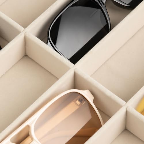 Frebeauty 8-Slot Sunglass Organizer,Velvet Sunglass Holder for Drawer - Image 5