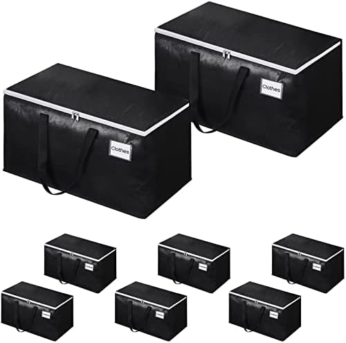 Large Heavy Duty Moving Bags, 93L Reusable Packing Bags, 8 Pack by EpicTotes