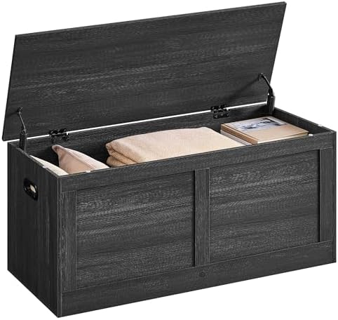 VASAGLE Storage Chest with 2 Safety Hinges, 15.7 x 39.4 x 18.3 Inches by VASAGLEbySONGMICSHOME