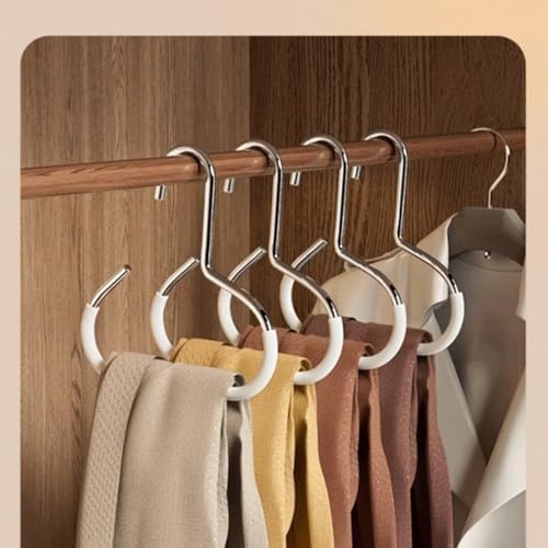 10 Pack Hat Hangers for Closet - Nonslip Space Saving Steel Hat Rack for Baseball Caps, Versatile Hanger Holder for Belts, Vest, Ties and Scarves (White) - Image 7