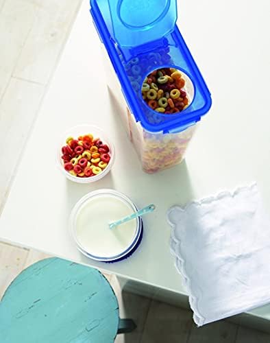 LOCK & LOCK Easy Essentials Food lids (flip-top) / Pantry Storage/Airtight containers, BPA Free, top-16.5 Cup-for Cereal, Clear (Pack of 2) - Image 5