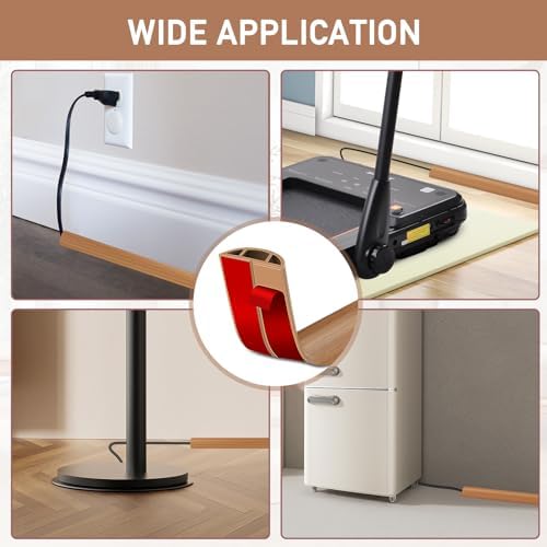 LSGCQ Floor Cord Cover Self Adhesive Cord Hider Floor Cable Management - Image 6