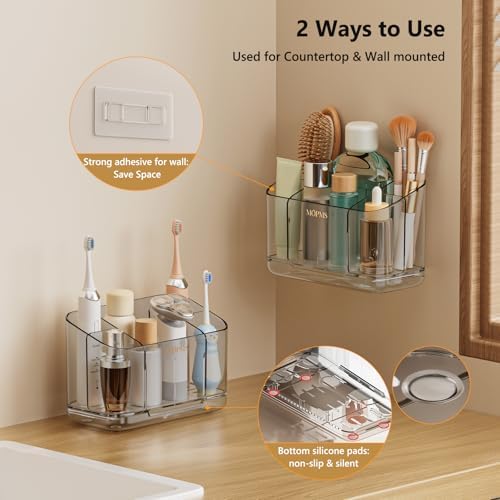 MOPMS Toothbrush Holders for Bathrooms with 5 Slots Adjustable Dividers - Image 2