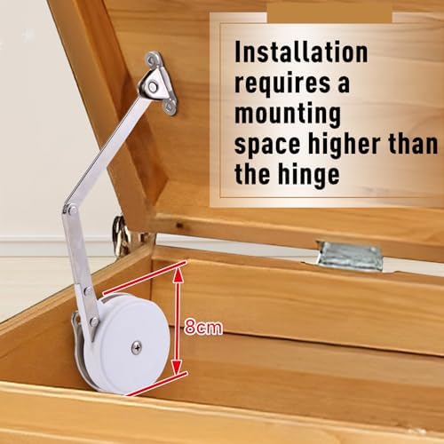 HBL'2 Pack | Toys Box Hinges Soft Close, Lid Support Chest Hinges - Image 6