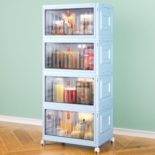 Wise Oannes Closet Organizers and storage with Wheels, 23QT Blue by WiseOannes