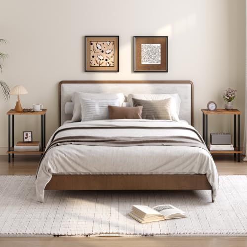 HOOBRO End Tables Set of 2, Small Side Tables, Nightstands for Small Spaces - Image 4
