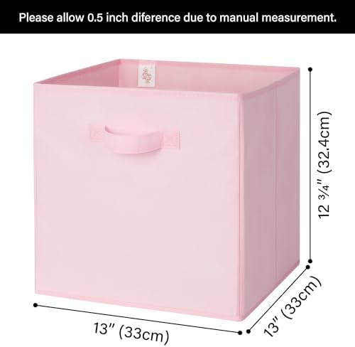 GRANNY SAYS Pink Cube Storage Bins, 13x13 Storage Cube Organizer, 8-Pack - Image 5