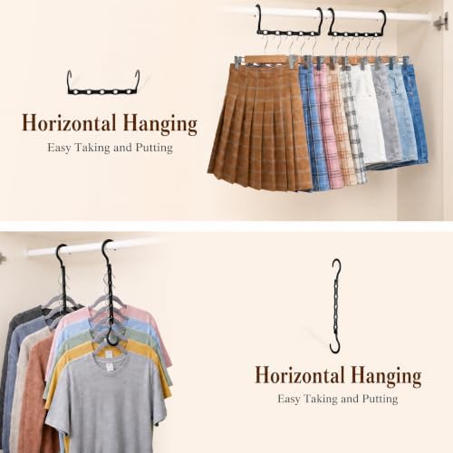 HOUSE DAY Closet Organizers and Storage 8 Pack - Black, Saving Closet Space - Image 3