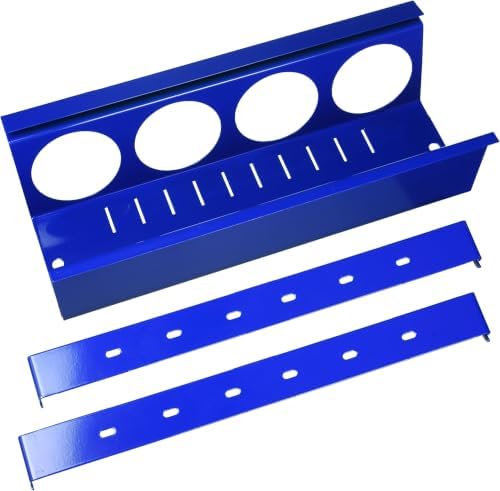 Wall Control Pegboard Spray Can Holder Bracket and Aerosol Can Organizer for Wall Control Pegboard and Slotted Tool Board - Blue (Pack of 6) by Wall+Control
