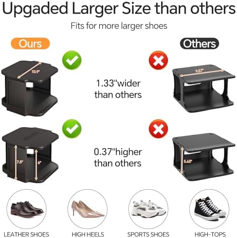 Kitstorack Stackable 16-Tier Shoe Rack for Closet & Entrance - Tall, Narrow, Vertical Shoe Stand - Plastic, Free Standing - Ideal for Small Spaces - Image 6