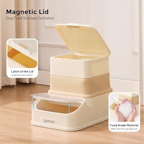 ZOMISIA 20-30lbs First-in, First-out Collapsible Dog Food Storage Container - Image 4