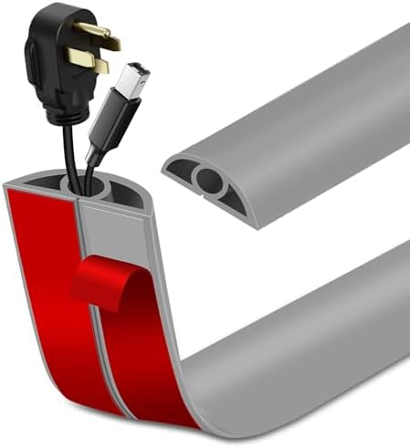 LSGCQ Floor Cord Cover Self Adhesive Cord Hider Floor Cable Management by LSGCQ