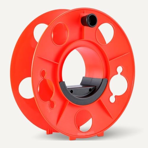 Amazon Basics Extension Cord Reel, 150-foot Capacity for 16/3 SJT Cord, Impact-Resistant, Orange - Image 3
