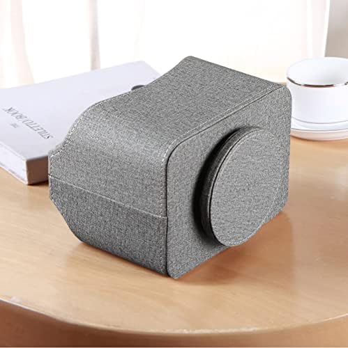 PU Leather 360° Rotatable Remote Control Holder,Nightstand TV Remote Caddy - Image 4
