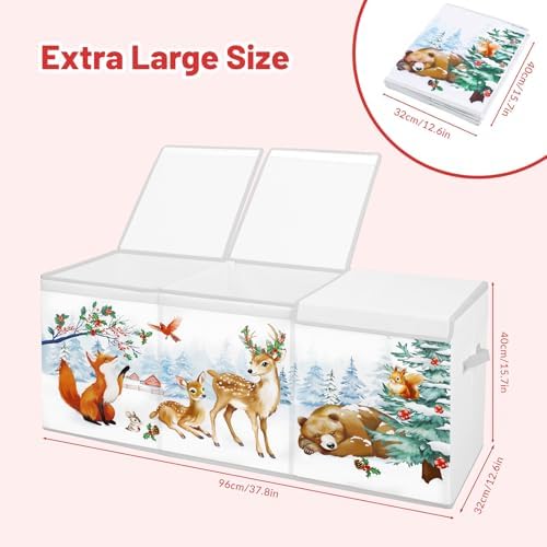 Toy Storage Box with Lids Extra Large Collapsible Toy Box Chest for Kids - Image 2