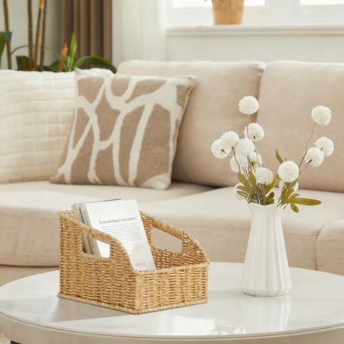 Pantry Baskets for Organizing,Wicker Storage Bins, 3Pack, Natural - Image 6