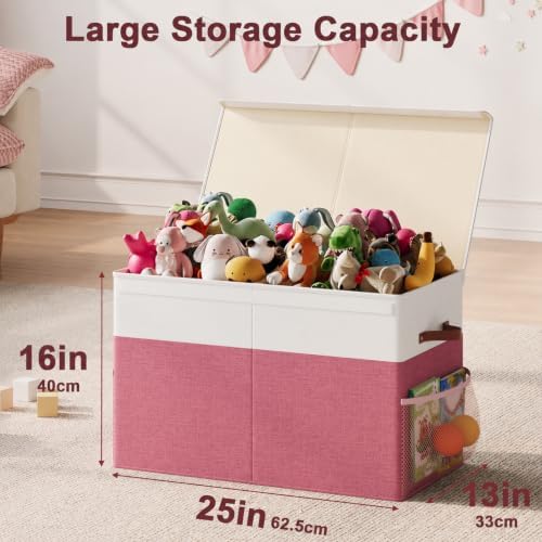 Large Toy Storage Box with Lid, Toy Chest Organizer Bin for Kids - Image 2
