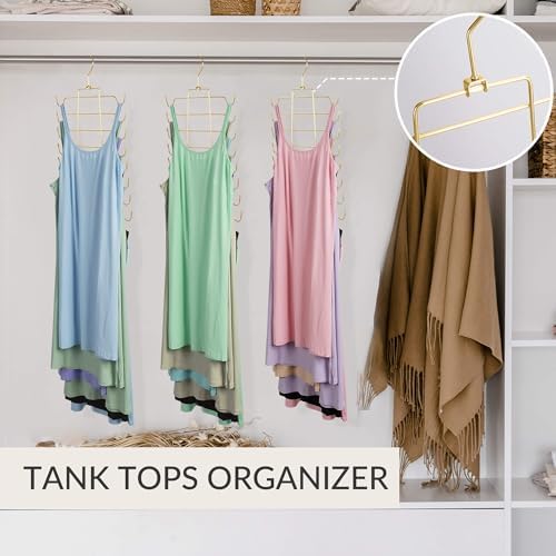 ZEDODIER 4 Pack Tank Top Hanger, Bra Organizer for Closet, Space Saving - Image 4