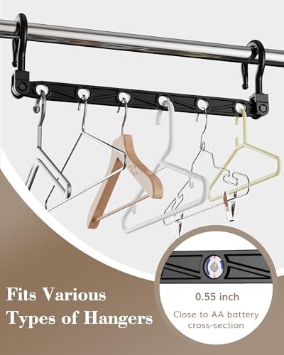 Space Saving Hangers for 144 Clothes, Reinforced Collapsible Hangers - Image 5