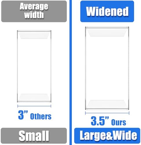 Acrylic Display Risers (7" L~9" L), 2 Sets Clear Tabletop Display Stand - Image 2