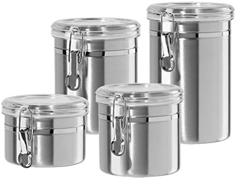 Oggi Stainless Steel Kitchen Canister 152oz + Oggi Stainless Steel 4 pc Food Storage Container Set - Ideal for Kitchen Storage - Image 5