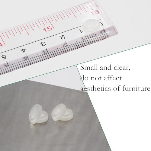 Clear Rubber Feet Adhesive Door Bumpers Pads Sound Dampening Cabinet Buffer Pads, 8.5 by 2.5 mm (500) - Image 3