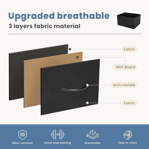 DUMOS TV Stand Dresser, Media Console with Storage Drawers, TV Table - Image 5
