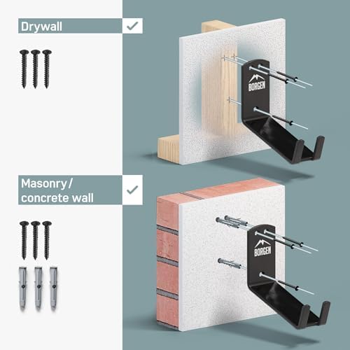 Borgen Wall Mount Pedal Hook for E-Bike & MTB - Grey - Image 4