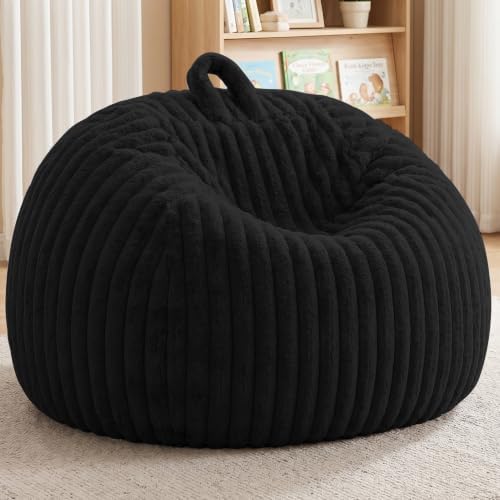 Bean Bag Cover No Filler Stuffed Animal Storage Bean Bag Chair Cover by AZHCHKE