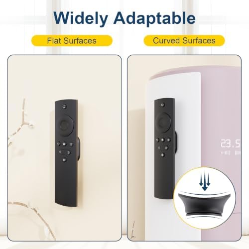 Magnetic Silicone Remote Control Holder Wall Mount for TV Fan 6 Pack - Image 2