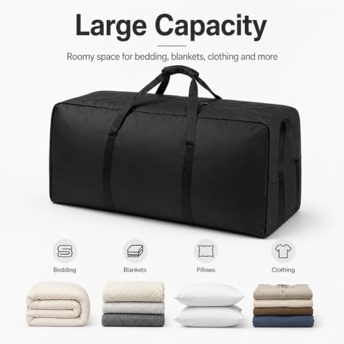 Extra Large Heavy Duty Storage Duffle Bag with Reinforced Handles - Image 3