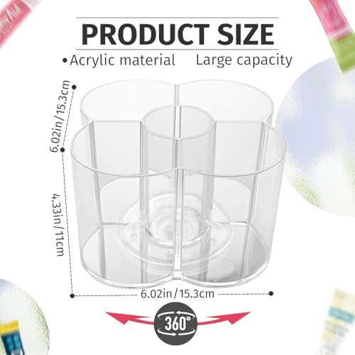 Drink Packet Organizer for Powdered Drink Mix,Powder Packet,Water Packet,Water Flavor Packet,Lazy Susan Organizer for Drink Mix Necessities Rotating Holder (Flower) - Image 2