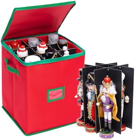 Christmas Nutcracker Storage Box Containers Holiday Decor Organizer by Ciseret