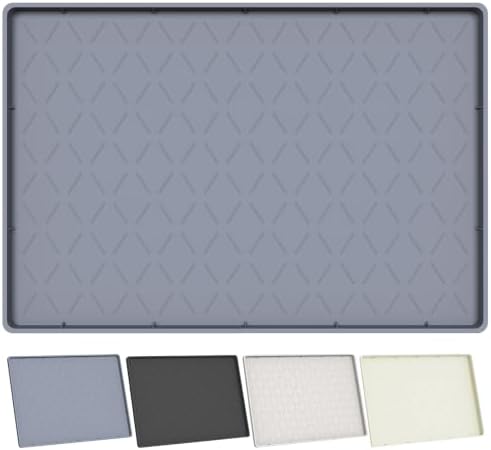 Extra Thick Under Sink Mat 34" x 22", Waterproof with Raised Edge by Ruinovate