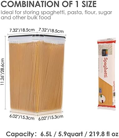 Vtopmart Extra Large Airtight Food Storage Containers, 6.5L, 4 Pcs - Image 2