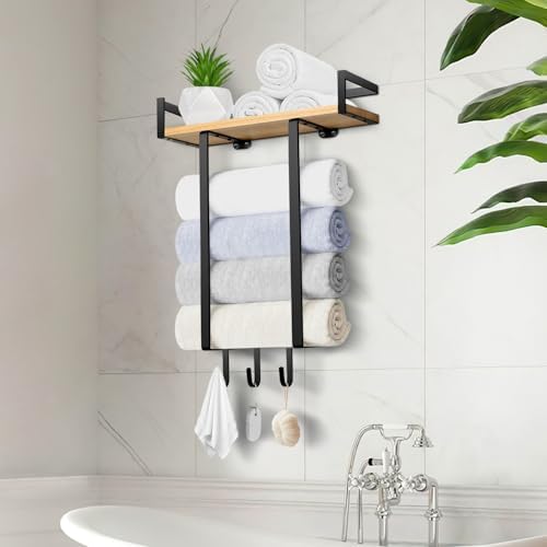 Towel Racks for Bathroom, Wall Mounted Towel Rack for Bathroom - Image 2