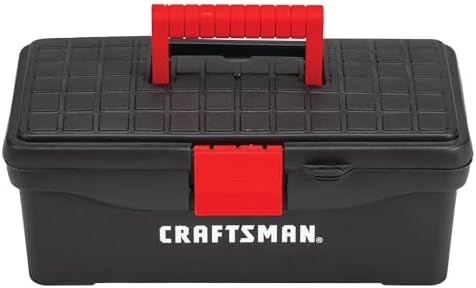 CRAFTSMAN Tool Box, Lockable, 13 in., Red/Black (CMST13004) by CRAFTSMAN