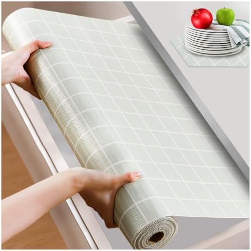 Beautysaid Shelf and Drawer Liner for Kitchen Cabinet Non Adhesive Non Slip by Beautysaid