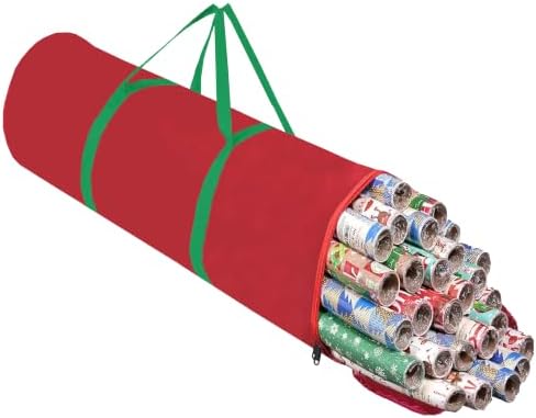 Christmas Wrapping Paper Organizer Storage 41", 600D Oxford Waterproof - Image 4