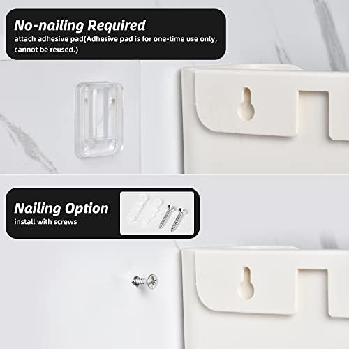 Jomola No Drilling Wall Mount File Holder - Mail Organizer with Adhesive Pad, Off-White (1 Count) - Image 3