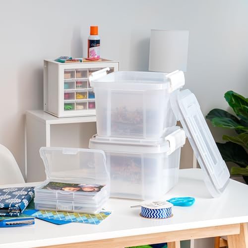 IRIS USA Photo Storage Box |Made in USA| 7 Cases - Clear - Image 2
