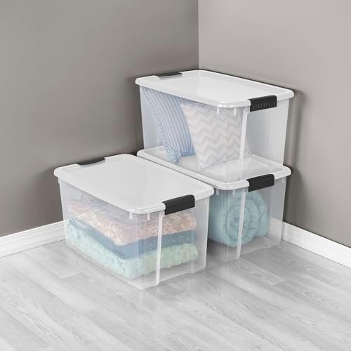 Sterilite Ultra Latch Box with Lids for Home and Office, 70 Quart, 4-Pack - Image 5