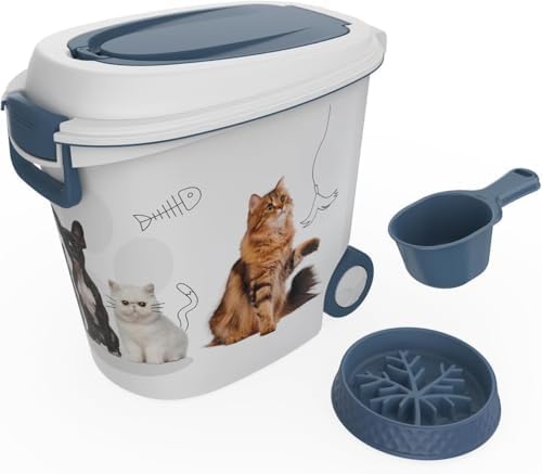 DRATO Pet Food Storage Container with Wheels 30LB Capacity by DRATOprovidesawarmandcozy