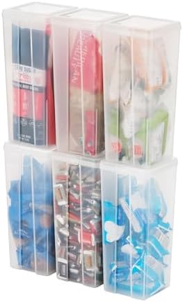 IRIS USA Flip Top Storage Containers |Made in USA| Large (6-Pack) - Clear by IRISUSA