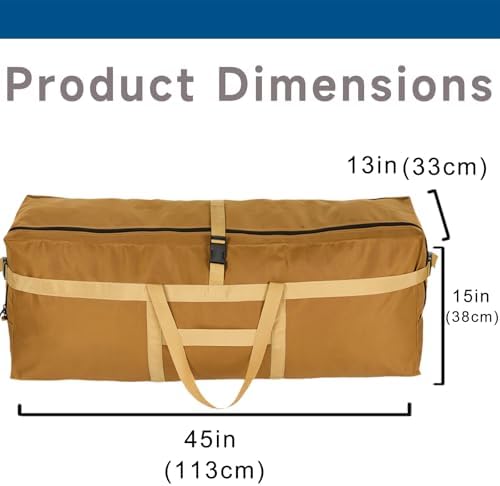 Arxus Large Duffel Bag, Waterproof Carry on Weekend Overnight Storage Bag over Luggage for Airline, Travel, Camping, Moving - Image 5